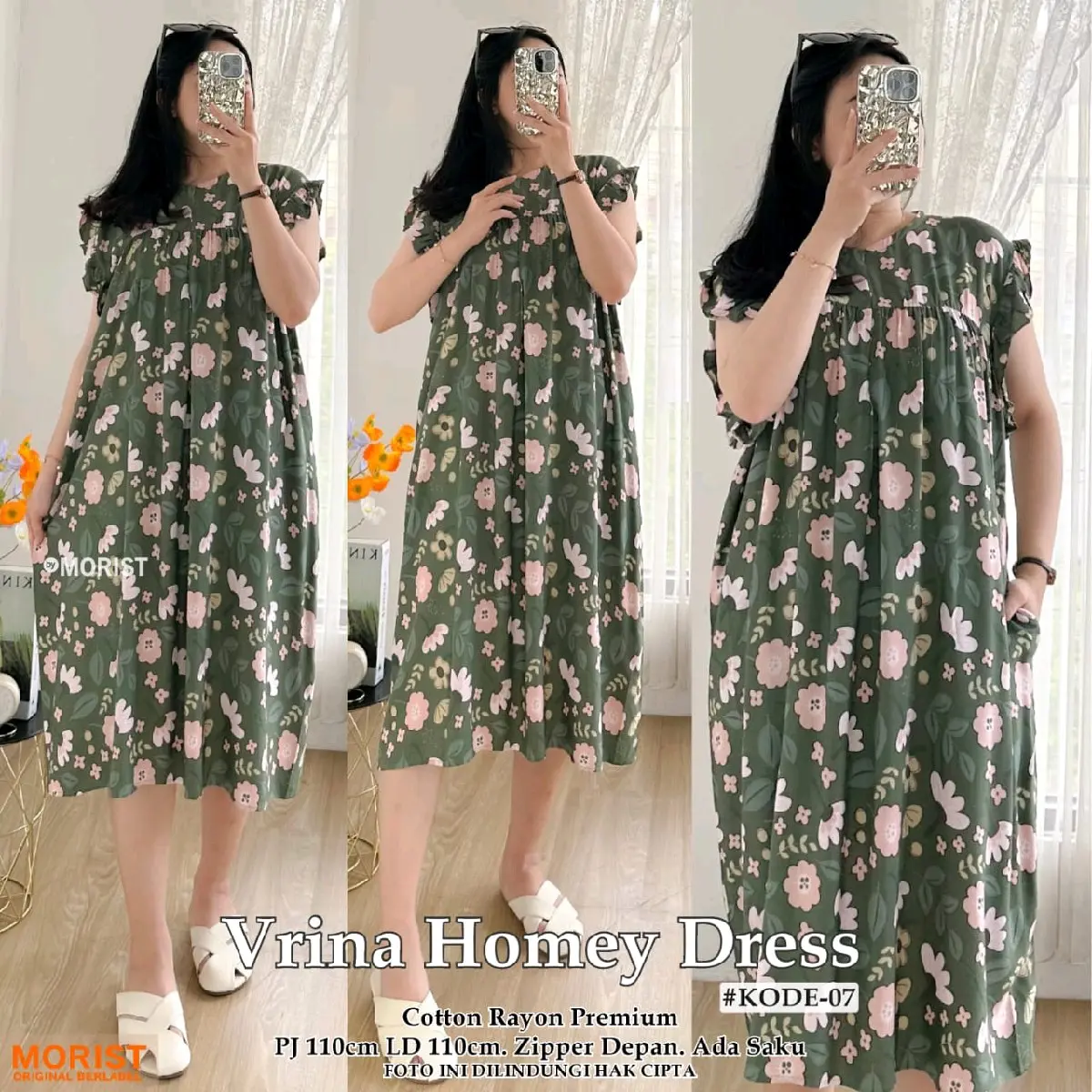 homeydress motif cantik produk by morist original