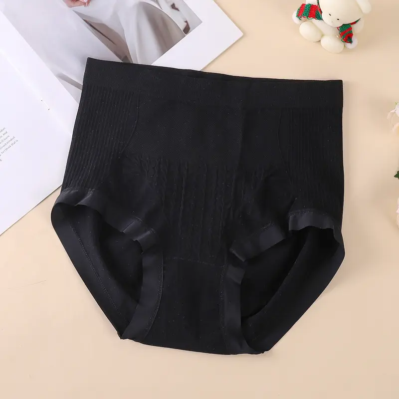 Seamless high waisted and belly cinching women's underwear, seamless, high elasticity, pure cotton, comfortable women's triangle underwear