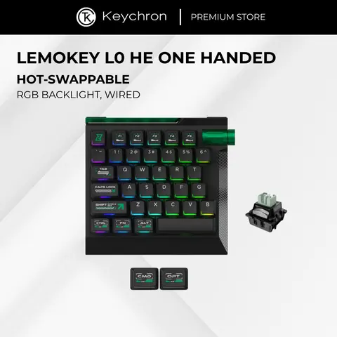 Bàn Phím Gaming Lemokey L0 HE 8K Magnetic Switch One Handed RGB Aluminum Chính Hãng