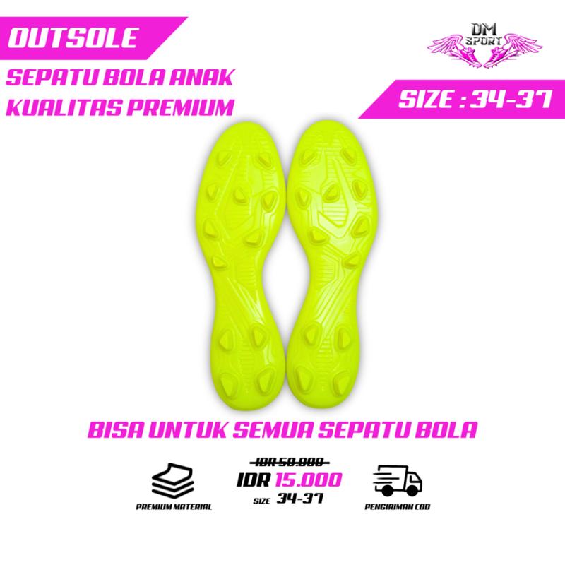 OOUTSOL TELAPAK SEPATU BOLA SOL BOLA ANAK-ANAK 34,35,36,37 Sapatu Bola 5