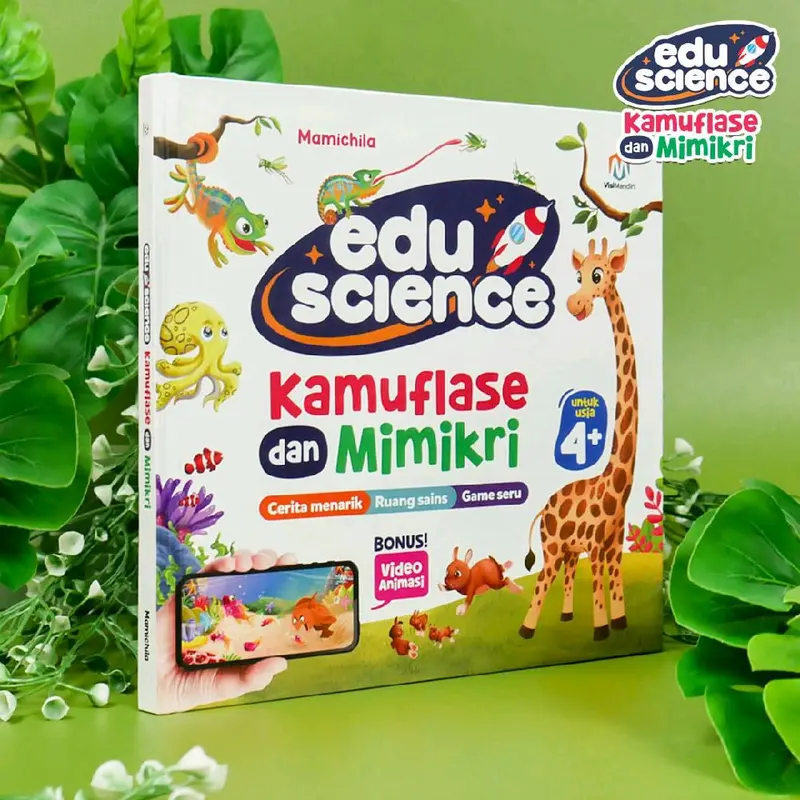 Eduscience Kamuflase & Mimikri Buku Hewan Anak Hardcover Full Color TK dan SD 1