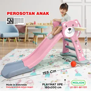 SPEEDS Mainan Perosotan Anak Seluncuran Prosotan + Ring Basket Prusutan Kuda Plastik 001-M1101