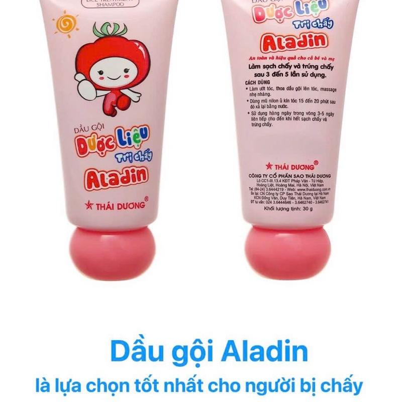 Dầu gội dược liệu trị chấy Aladin Thái Dương 30g.