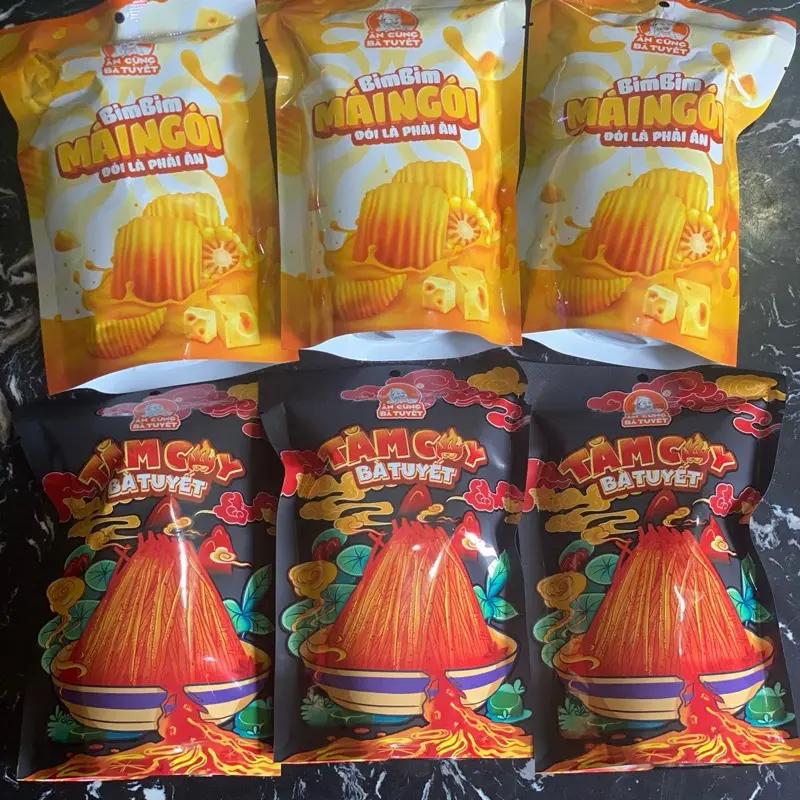 Snack Bim bim mái ngói và tăm cay bà Tuyết- đồ ăn vặt
