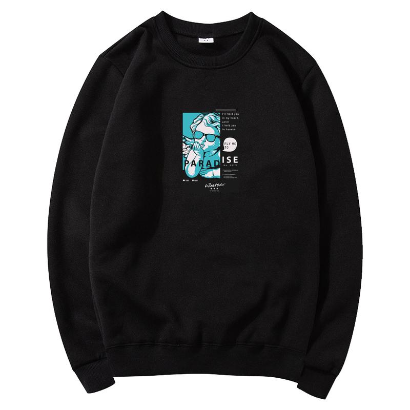 Sweater Crewneck Oversize Pria Sweater Oversize Cowok Baby Paradise