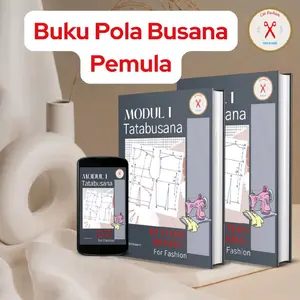 Buku pola busana pemula jahit pakaian wanita