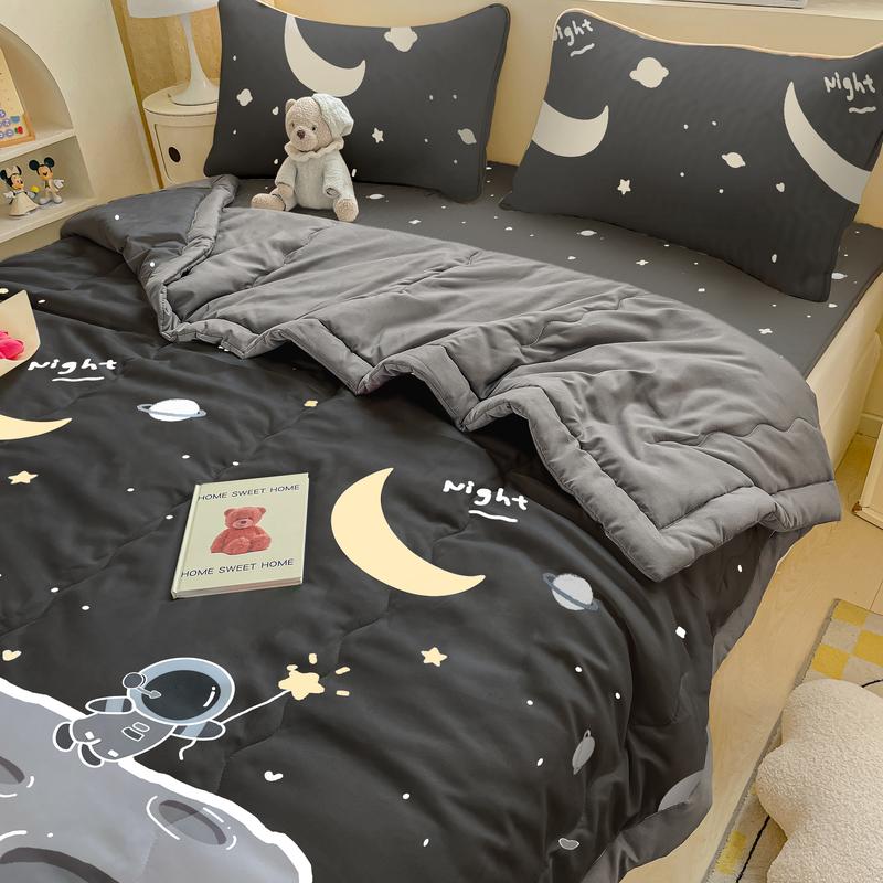  Chăn ga gối loại A YANYANGTIAN ,Bộ nệm giường có dây cố định dùng cho ký túc xá sinh viên phòng ngủ gia đình phòng trọ ,Chất vải thoáng khí mềm mại thân thiện với da phù hợp giấc ngủ khỏa thân,Full set gồm chăn vỏ gối nệm ,Size 1m5   1m8   2m 