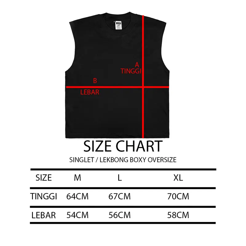 WUSH CLUB LEKBONG TANKTOP SLEEVELESS BOXY OVERSIZE DISTRO PRIA WANITA COTTON COMBAD 24S KIND HITAM 2