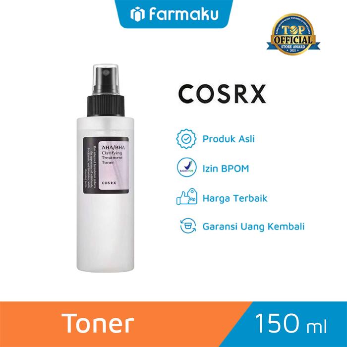 Gambar COSRX AHA/BHA Clarifying Treatment Toner 150 ml - Eksfoliasi Ringan untuk Semua Jenis Kulit dari Farmaku Kota Administrasi Jakarta Barat Tokopedia