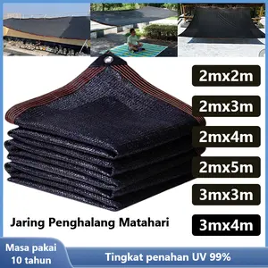 Leeye Jaring peneduh matahari yang menebal, jaring hitam terenkripsi, jaring pelindung matahari, peneduh matahari, insulasi panas dan naungan, rumah halaman luar yang menebal