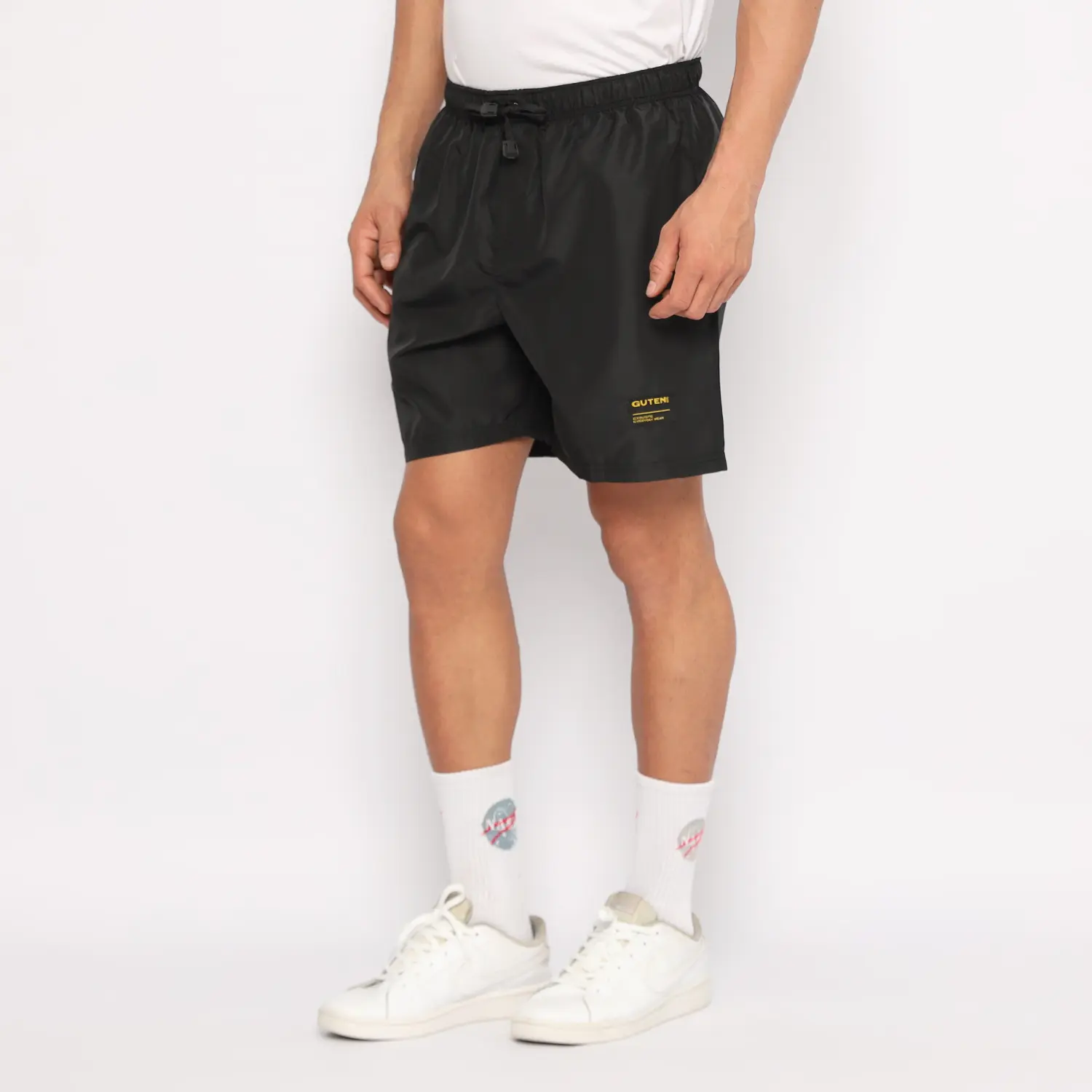 Guten Inc Novak Celana Pendek Pria Parasut Premium Hitam