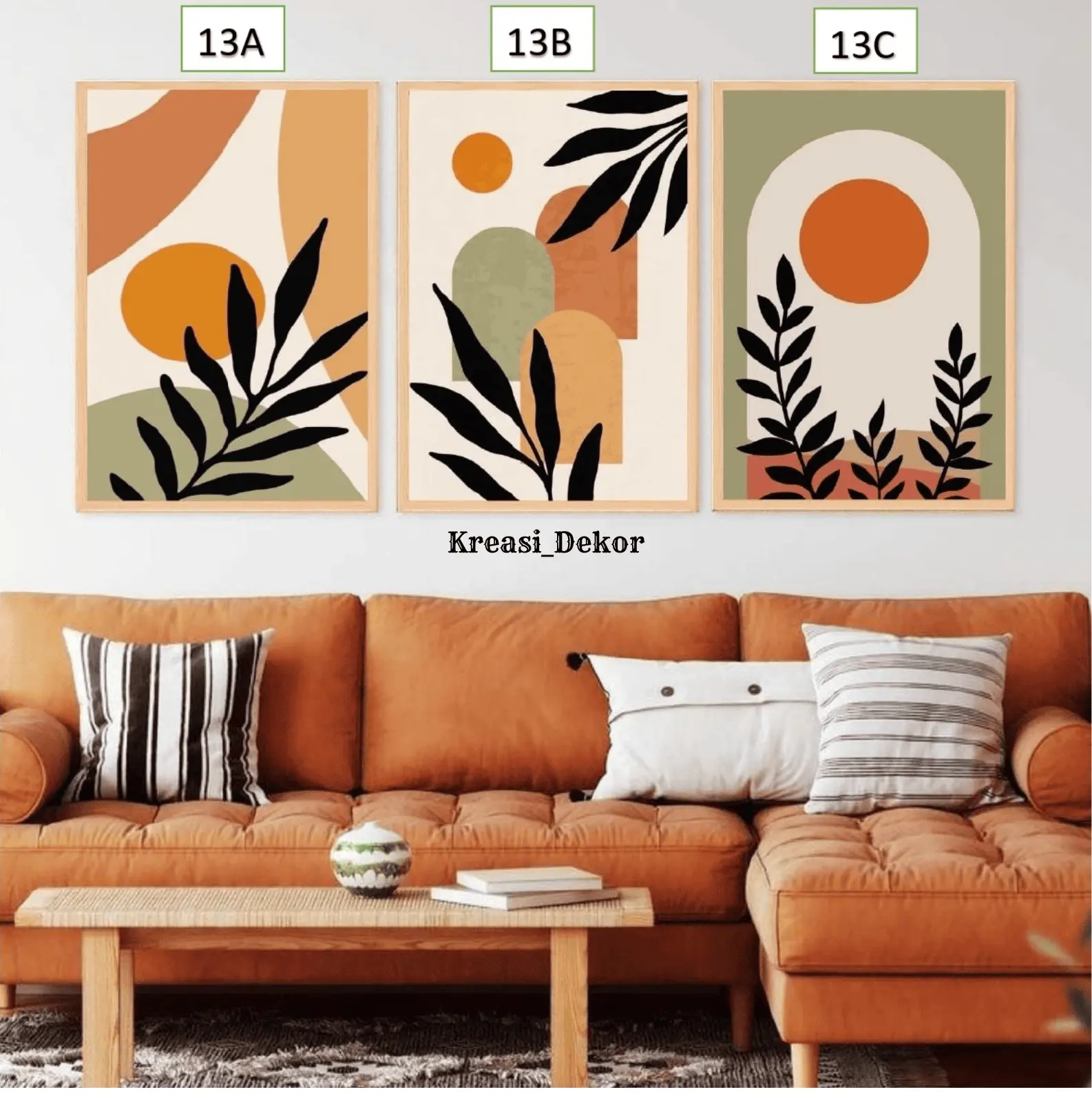 Hiasan Dinding Ruang Tamu Aesthetic [20X30] Wall Decor