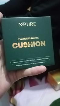Product Review of 【Cushion】NPURE Centella Asiatica Flawless Matte Power Cushion / Cushion Kulit Jerawat / Skincare Infused /  Hypoallergenic / Dermatologically / Non-Acnegenic / Foundation Wajah / Concealer Berjerawat / Long Lasting from h**a 2