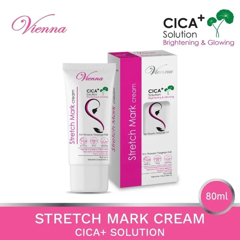 Vienna Stretch Mark Cream Cica + Solution 80ml Stretchmark 0