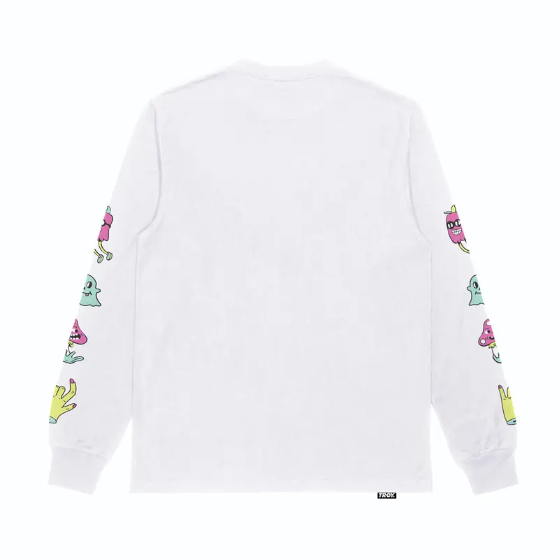 Troy Company Tshirt Longsleeve White Cute Spooky - Kaos Lengan Panjang Putih LS 2807 2