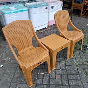 [KARGO] KURSI TERAS NAPOLLY PANGERAN , 2 KURSI NAPOLLY PANGERAN dan 1 MEJA MAPAN / KURSI PLASTIK / KURSI MAKAN