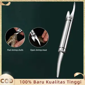 Pisau Pengupas Udang 304 Stainless Alat Pengupas Udang Multifungs Prawn Peeler Knife Udang Pisau Maw Ikan Garis