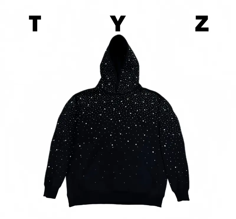 TYZ 2026 新春新作 オリジナルデザイン ラインストーン付き フード付き