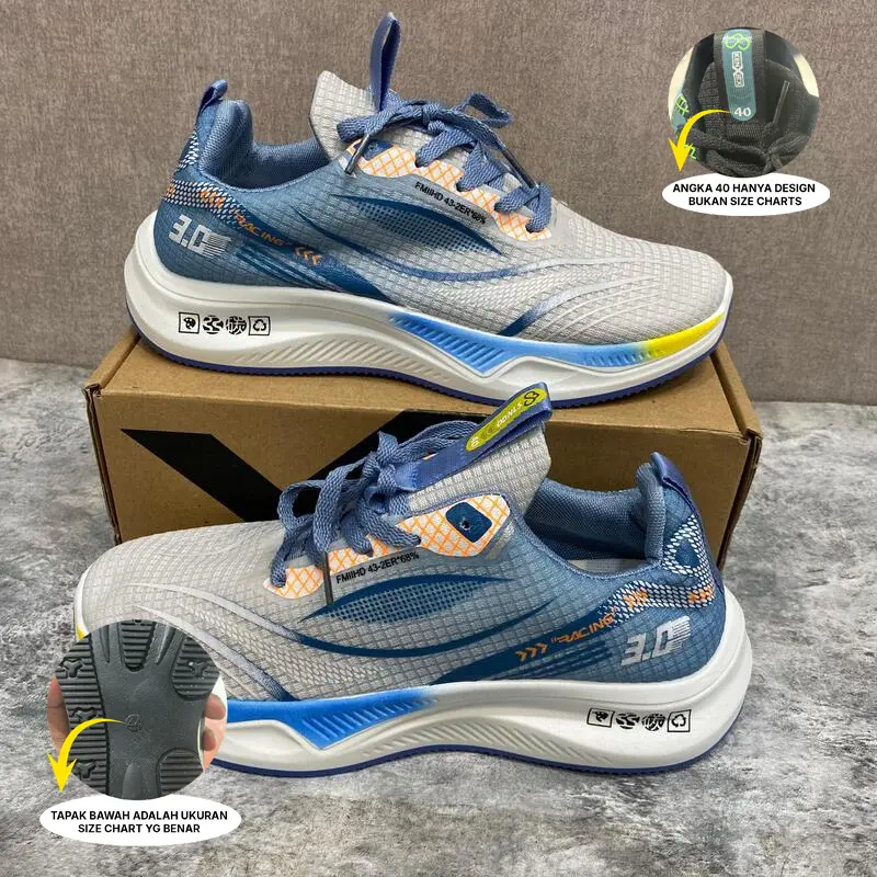 KENXIEX Sepatu Olahraga Pria Sepatu Pria Casual Sneakers Fashion Cowok Kekinian Sport Shoes Kets Canvas Kasual 122888 8