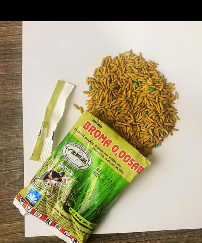  Broma - Thóc Chuột Sinh Học BR5005AB Thế Hệ Mới Diệt Chuột Hiệu Quả An Toàn Cho Người & Vật Nuôi Chuột Ngũ Mâm Ngoài Sáng Thành Phần Sinh Học Thuốc đuổi 