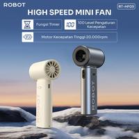 Gambar MINI FAN ROBOT HANDHELD RT-HF03 KIPAS ANGIN PORTABLE 20000Rpm WITH 100 GEARS & DISPLAY REMAINING TIME - SILVER dari btgcom Kota Denpasar 3 Tokopedia