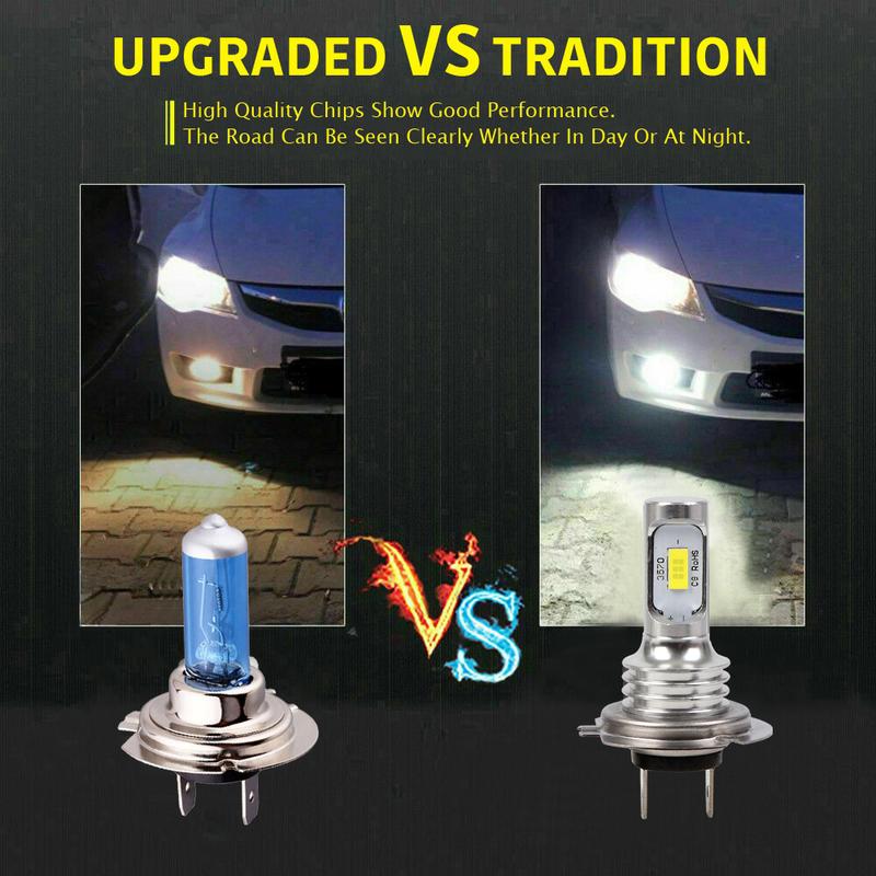 Product Introduction of H7 LED Headlight Kit 80W 10000LM Hi Or Lo Beam Bulbs 6000K White IP68 37