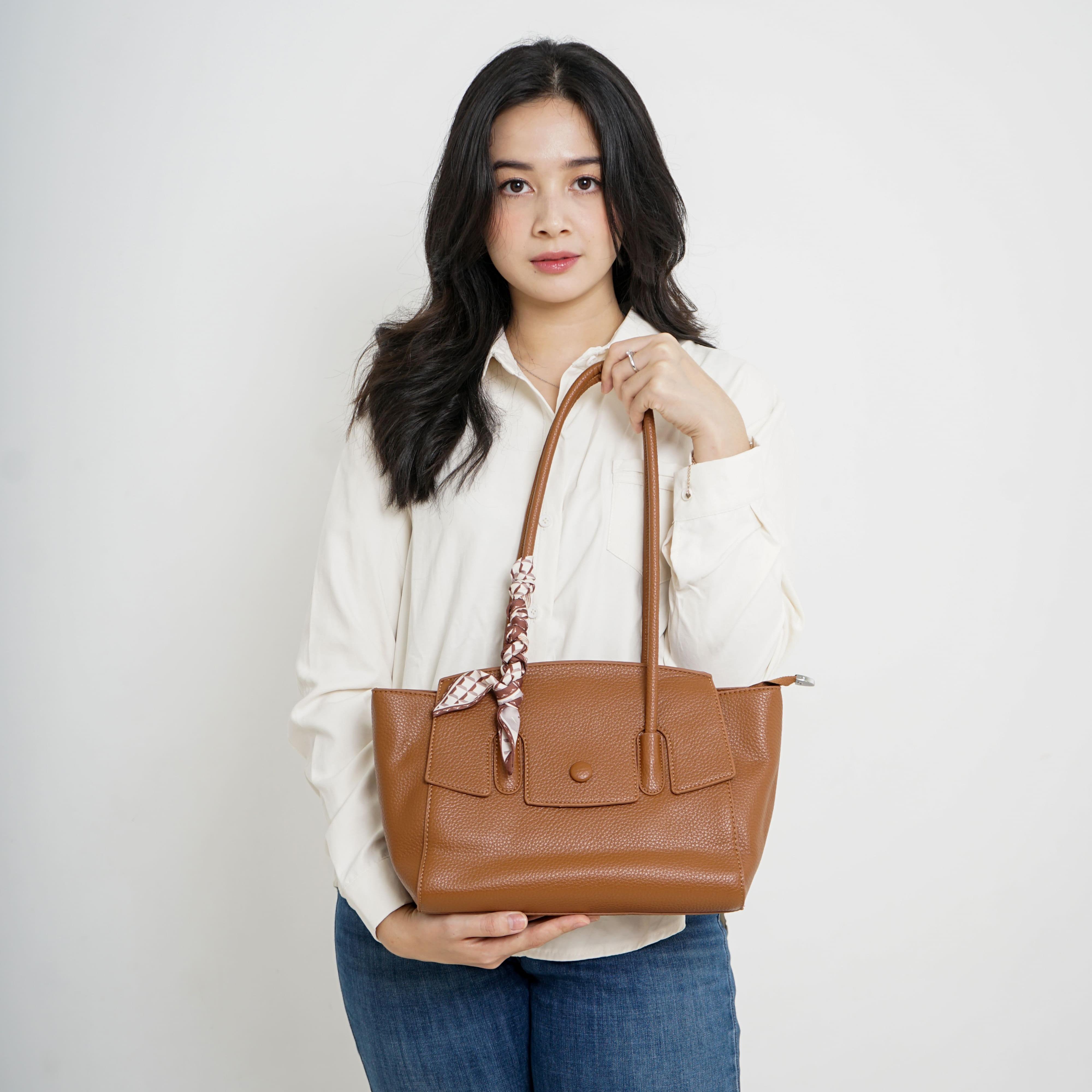BARKA BAG BONUS SCARF - Totebag Tas Wanita Tas Kantor Tas Kuliah Tas Kerja Kulit Sintetis