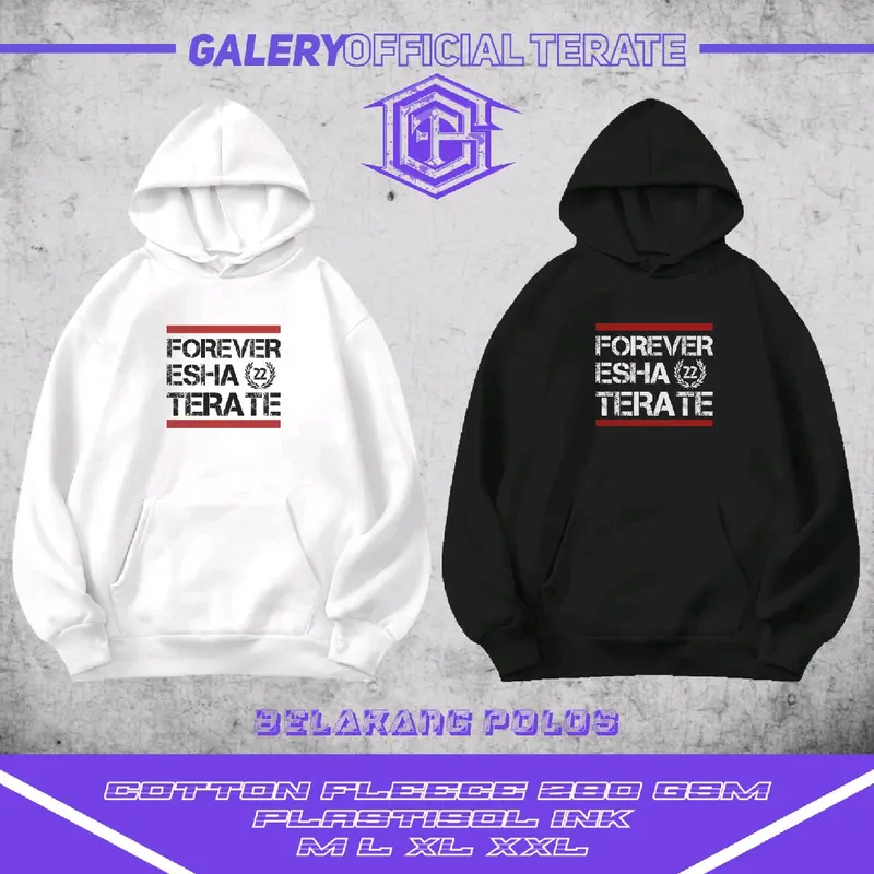HOODIE PSHT FOREVER ESHA TERATE 22 FREE STIKER HOLOGRAM 0