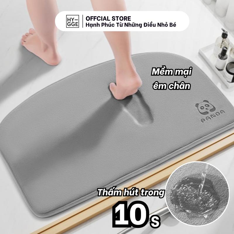  Thảm Lau Chân Nhà Tắm Phòng Khách Thấm Nước Mềm Mịn Chống Trượt  Chăm Sóc Da Chân Dịu Nhẹ 