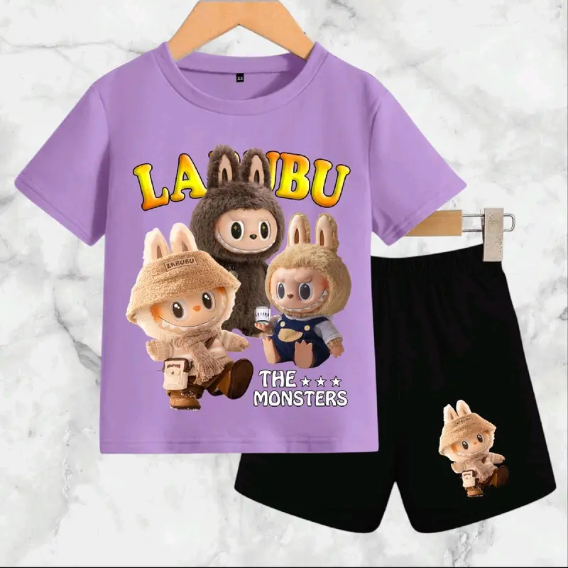 Setelan Baju Anak-Anak Labubu Terbaru - Banyak Warna DTF - Fashion Kids 1
