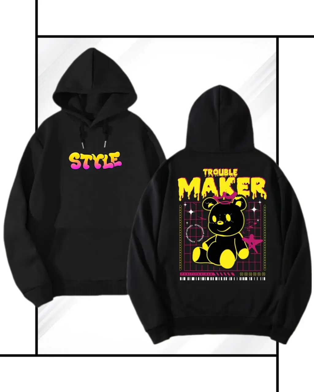 Hoodie Anak Laki-Laki Dan Perempuan Usia 4-15 Tahun Sablon Style Maker Fashion