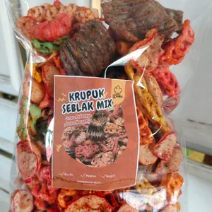 Krupuk Seblak Mix Gurih Pedas - Snack Makanan Kerupuk