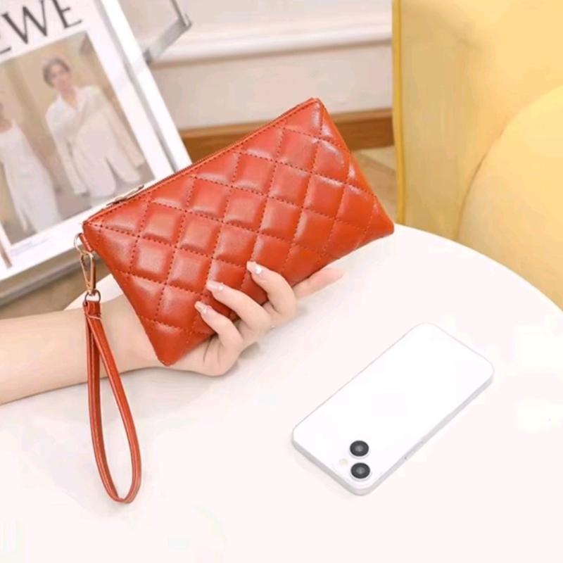 Dompet hp dan uang motif bordir tas tangan wanita terbaru wristlet gaya Korea 4