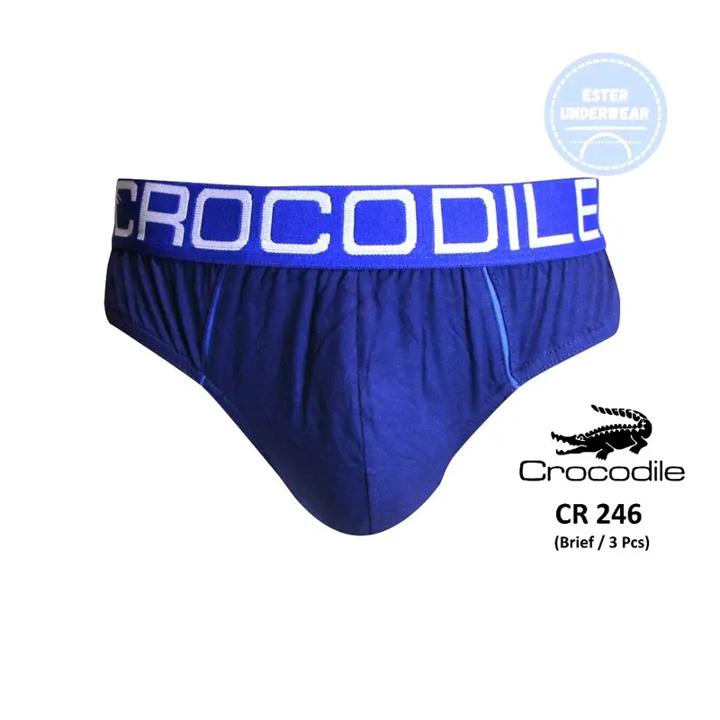 1 Box Isi 3 Pcs Celana Dalam Pria Crocodile 521-246 / Celana Dalam Crocodile Karet Boxer Lembut Nyaman 4