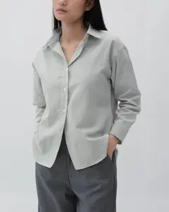 Kemeja  Panjang Salur Wanita | Hanni Striped Shirt | HULM