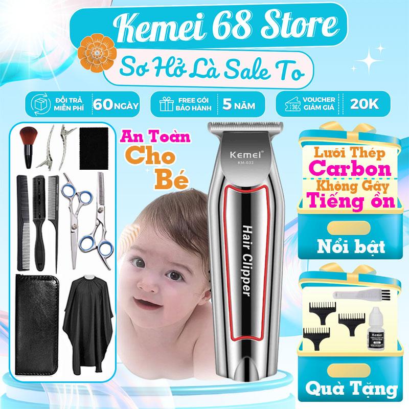 Tông Đơ Cắt Tóc Cho Bé Kemei 032, Tăng Đơ Cắt Tóc Trẻ Em Tiếng Ôn Thấp Lưỡi Thép Không Gỉ Nhỏ Gọn Tiện Lợi