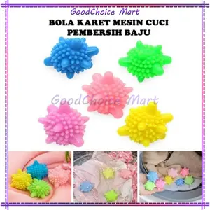 Bola Silikon Mesin Cuci Pakaian / Bola Pembersih Pakaian Mesin Cuci / Magic Laundry Ball / Bola Karet Mesin Cuci