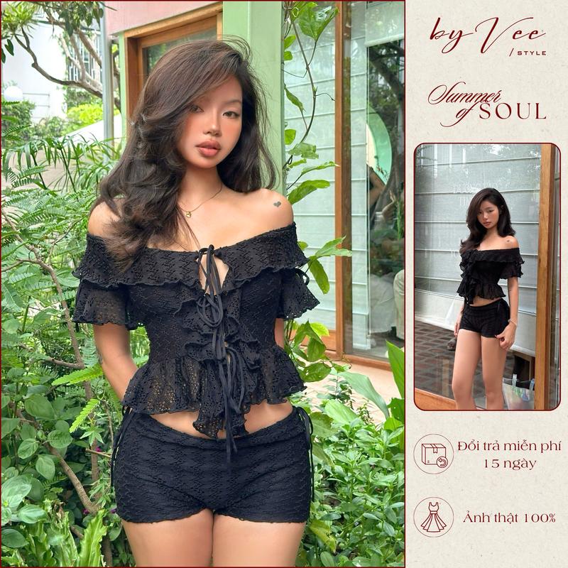 Set đen thắt dây Helga Set - ByVeeStyle 