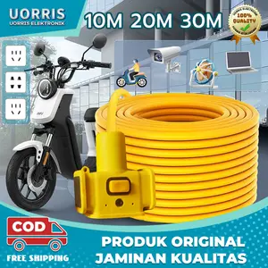 Kabel Listrik Gulungan Roll 30 Meter Sambungan Listrik Kabel Roll Kontra Arde Kabel Ekstensi Extension Cord Mendukung Kendaraan Listrik, Kamera, Komputer, Ponsel, Kipas Angin, Dan Mesin Pemotong Rumput