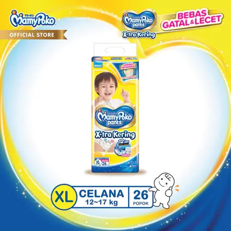 MamyPoko Pants X-tra Kering -  XL 26 - Popok Bayi Celana