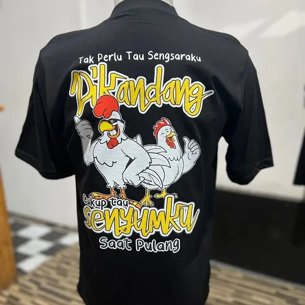 BRAVESOULS - Kaos Peternak Ayam Broiler Pejuang FCR Baju Dewasa Pria Wanita Kain Katun Combed Standar Distro Sablon Keren Pendek Panjang 1