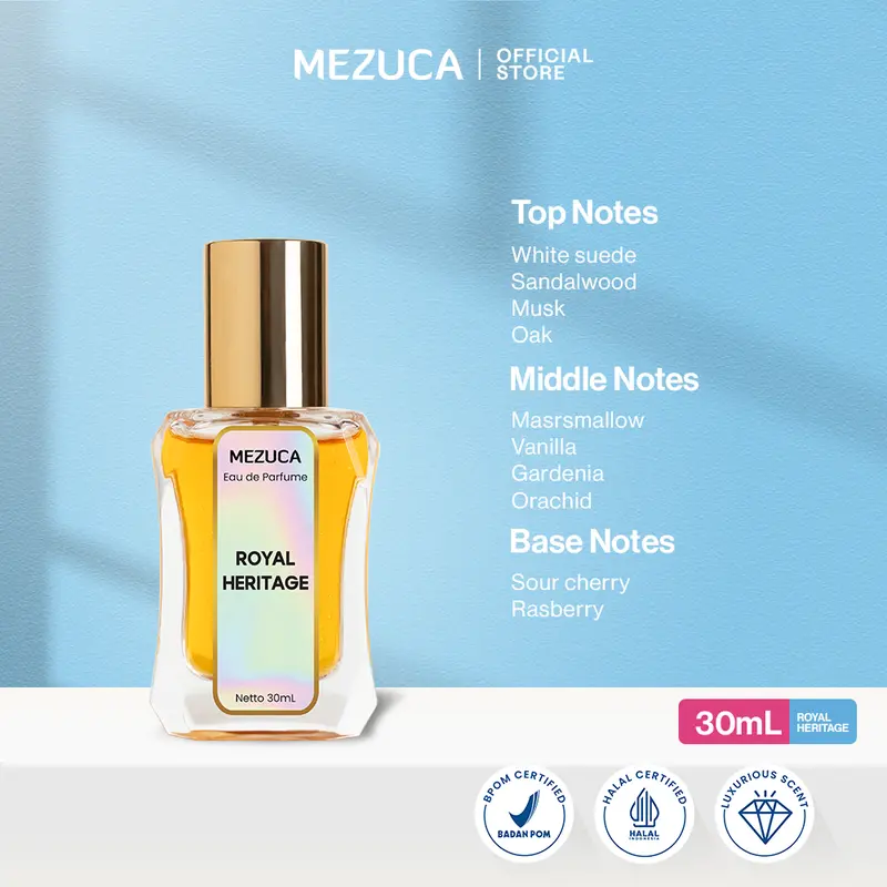[Dapat 3 Botol] Parfum Mezuca Royal Series 30mL Free Box EDP  Wangi Awet Tahan Lama Unisex Pria Wanita 2