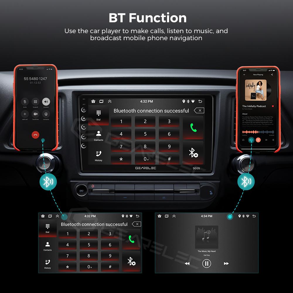 GEARELEC 7/9/10 Inch Car Stereo Radio Android 13 IPS Screen Bluetooth ...