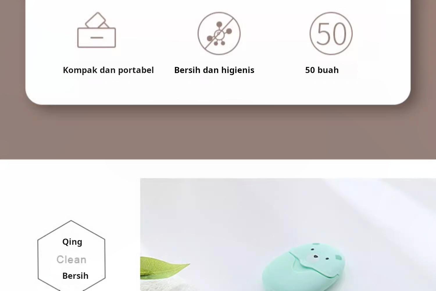 Sabun Lembaran Berukuran Kecil dan Portabel Bentuk Beruang Lucu Praktis untuk Membersihkan Rumah Menghasilkan Busa Lembut dan Mudah Dibilas Cocok untuk Berbagai Kebutuhan Sehari-hari