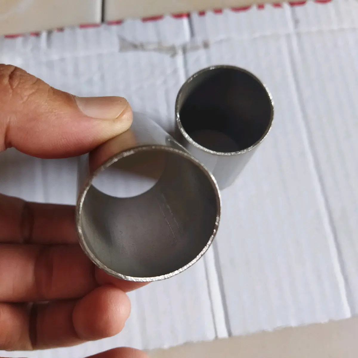 pipa stainless panjang 10 cm bahan knalpot motor dan keperluan lainnya Motorcycle