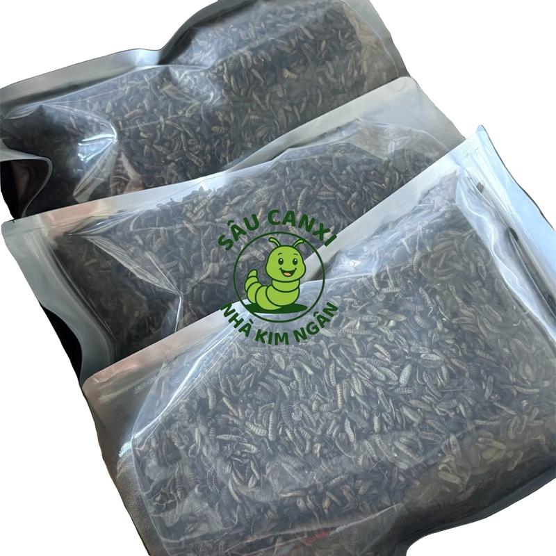 2kg Sâu canxi sấy Phồng - bổ sung dinh dưỡng vật nuôi đều màu tăng trọng dành cho gà đá chim cảnh cá cảnh cá coi rồng úc,..