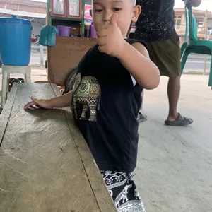 Gasba setelan anak motif gajah Kaos Combed Fashion