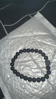 Product Review of Gelang Onyx Hitam Pusam, 8mm, Untuk Lelaki, Gelang Regangan, 1 Keping from L**n z**a 1