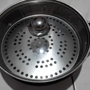 Hot Sale Panci Kukus Susun 2 StainLess Steel Tutup Kaca Kitchenware dandang susun Panci kukusan