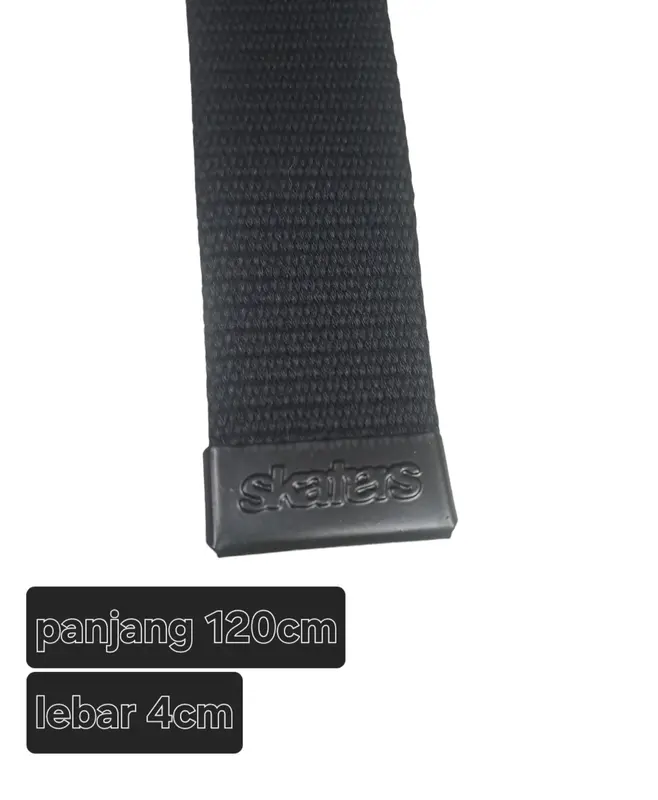 SABUK SKATERS ORIGINAL WEBBING LOGO HITAM PUTIH 2